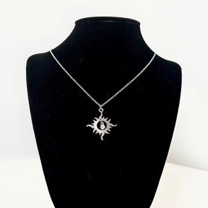 Reversible Sterling Silver Disneys “Tangled” Sun Necklace